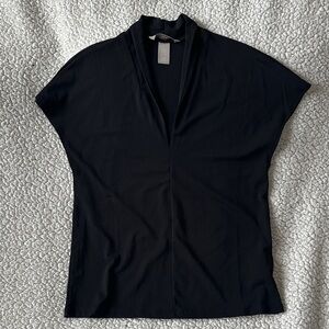 H&M Black V-Neck Blouse